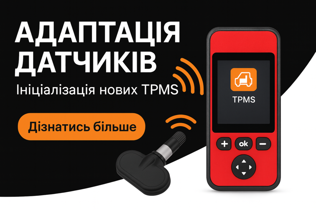 Прописування та налаштування TPMS-датчиків після заміни коліс або датчиків. Забезпечуємо коректну роботу системи без помилок та попереджень.